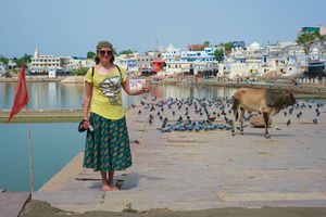 By the Pushkar lake after ceremonies